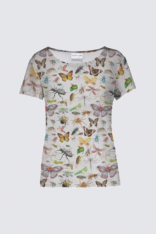 T shirt bestioles femme Cathy Faucher illustration