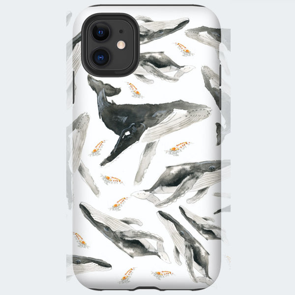 Étui de cellulaire avec baleines et krills