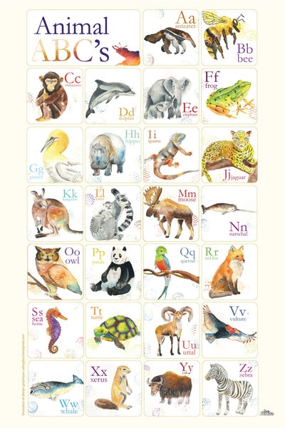 Magnet fridge animal abc’s in ENGLISH