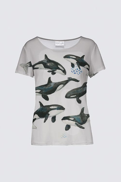 T-shirt pour femme avec épaulards