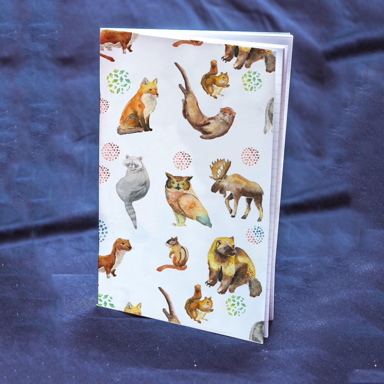 Cahier de notes animaux de la forêt