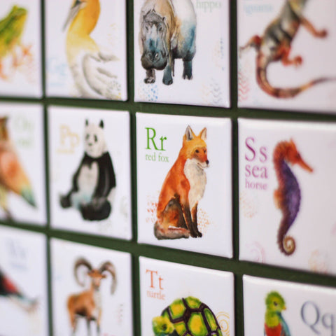 Magnet fridge animal abc’s in ENGLISH